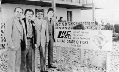 Archival photo · LULAC state offices and LNESC