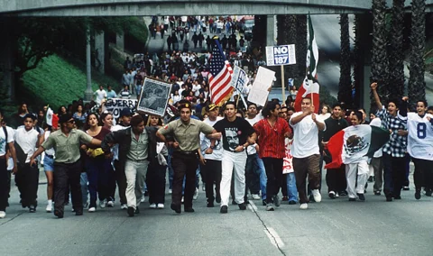 Photo · Students march against Proposition 187, Los Angeles