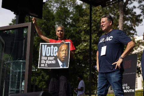 Photo · LULAC at the All Roads Lead to the South voting rights rally